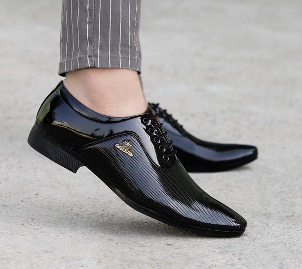Flipkart black formal shoes clearance
