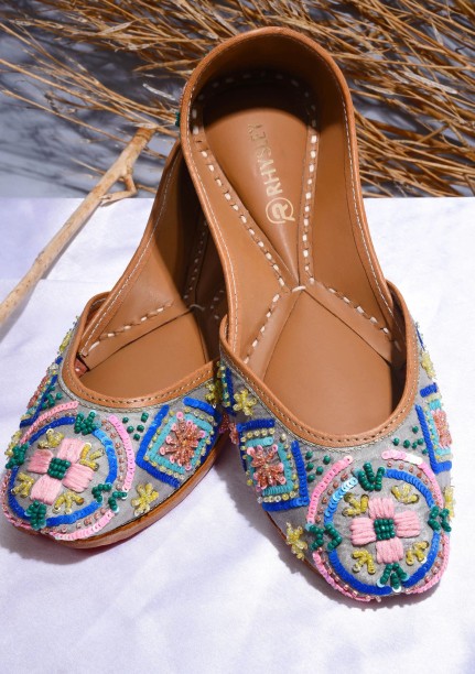 Shoes Womens Shoes Slip Ons Juttis & Mojaris Multicolor Women Slippers Jutti Women Ballet Flats Women Slip On Shoes Mojari Sandal Indian Jutti Ladies Traditional Shoes 