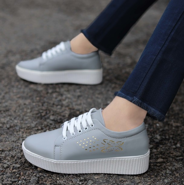 grey slip on sneakers womens