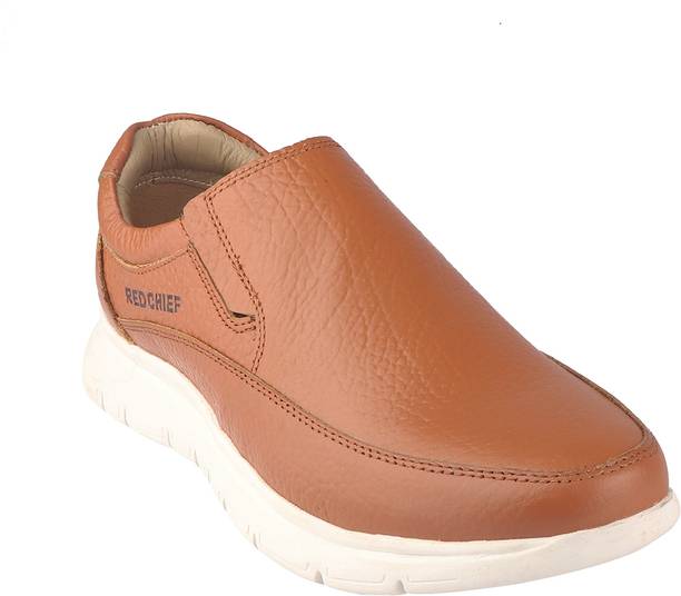 red chief tan & dark brown sneakers
