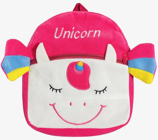 HappyChild New Unicorn Toddler School Bag Plush Bag Kids Bag for 2 to 5 year Child(10 L) School Bag