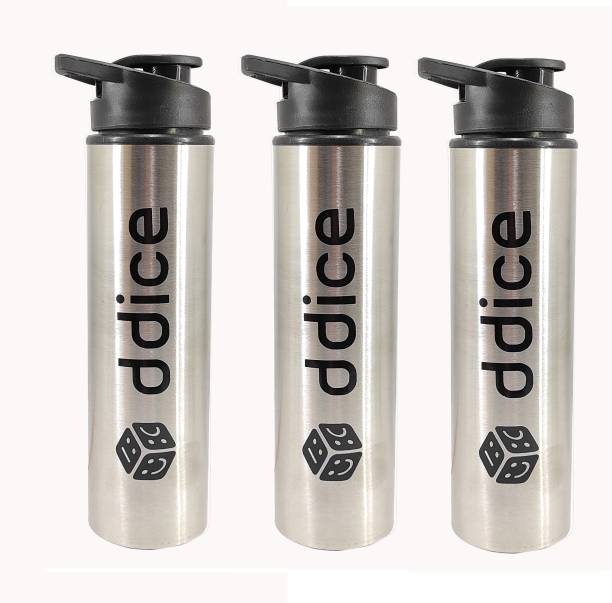 Ddice Stainless Steel Water bottle..(Pack of 3) 1000 ml Bottle
