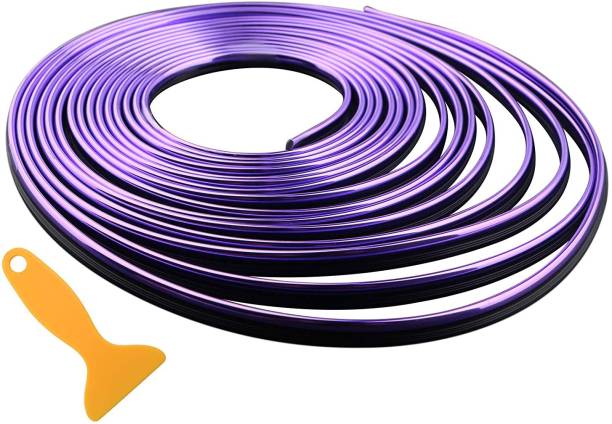 Autofasters Car Interior Decorar Molding Trim Strips 16.4ft/5M -(Purple) Car Beading Roll For Grill and Garnish Cover, Door