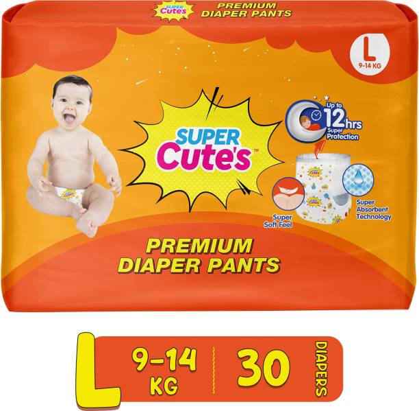 Super Cute's Wonder Pullups Soft Feel Diaper Pant with Super Absorbent & Leak Lock Technology - L