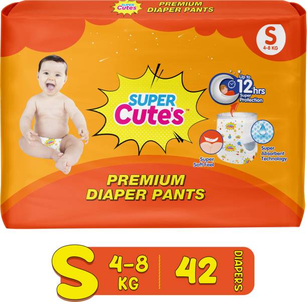Super Cute's Wonder Pullups Soft Feel Diaper Pant with Super Absorbent & Leak Lock Technology - S