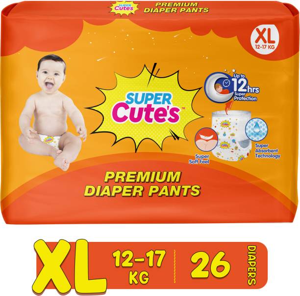 Super Cute's Wonder Pullups Soft Feel Diaper Pant with Super Absorbent & Leak Lock Technology - XL