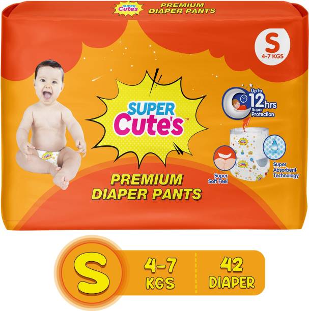 Super Cute's Wonder Pullups Soft Feel Diaper Pant with Super Absorbent & Leak Lock Technology - S