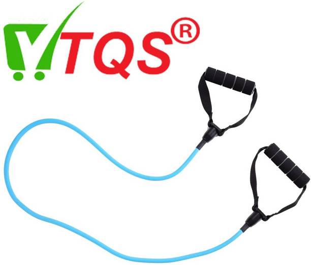 TQS Single Tube Resistance Band Toning Tube for Exercise Workout Rubber Tube Resistance Band