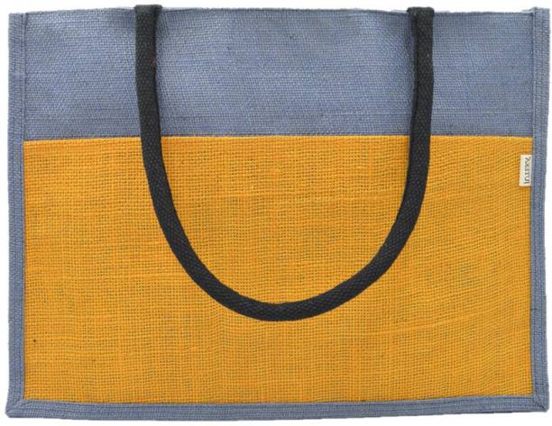 Women Blue, Gold Tote Price in India