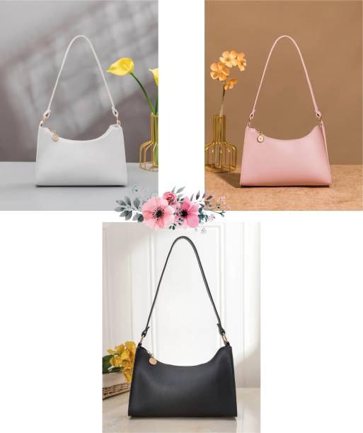 White, Pink, Black Women Sling Bag Price in India