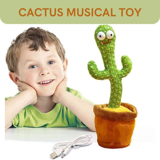 Extraposh Cactus 120 Songs for Baby + Record Your Sound, Sing+Repeat+Dancing+LED