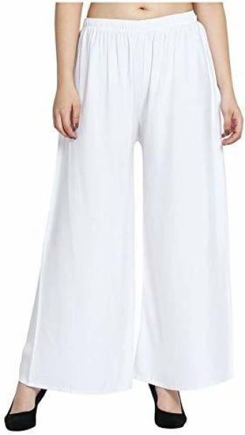 Riya Creation Regular Fit Women White Trousers