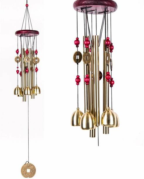 Sanol metal long pipe Wind Chime Metal Hanging Bells Tubes Home Decor for Positive Steel, Iron, Wood Windchime