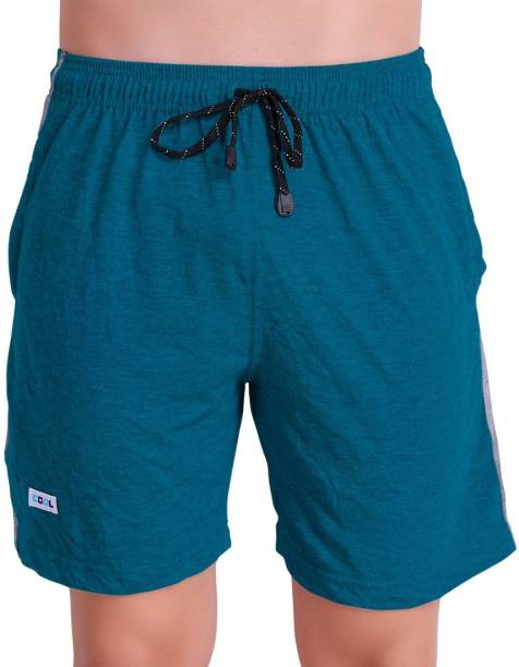TT Solid Men Light Blue Bermuda Shorts