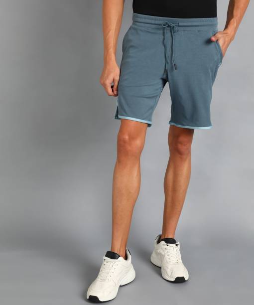 ADRENEX Solid Men Grey Sports Shorts