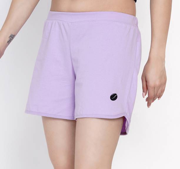 HASHBEAN Solid Women Pink Regular Shorts