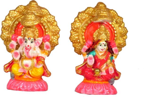 SUNINOW laxmi ganesh idol | ganesh laxmi ji idol for diwali Decorative Showpiece  -  10 cm