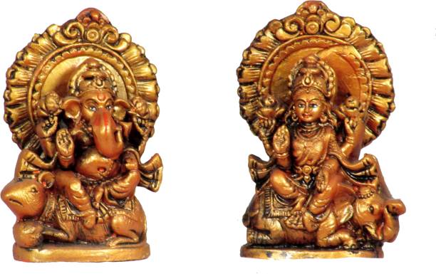 SUNINOW laxmi ganesh idol | ganesh laxmi ji idol for diwali Decorative Showpiece  -  12.5 cm