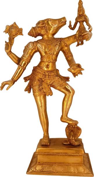 divineind Lord Varaha with His Consort Bhudevi Brass Decorative Showpiece  -  45 cm