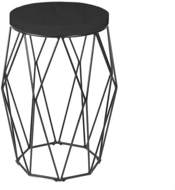 DDecorware Metallic Wire Geometrical Design Coffee Table, End Table, Side Table Engineered Wood Side Table