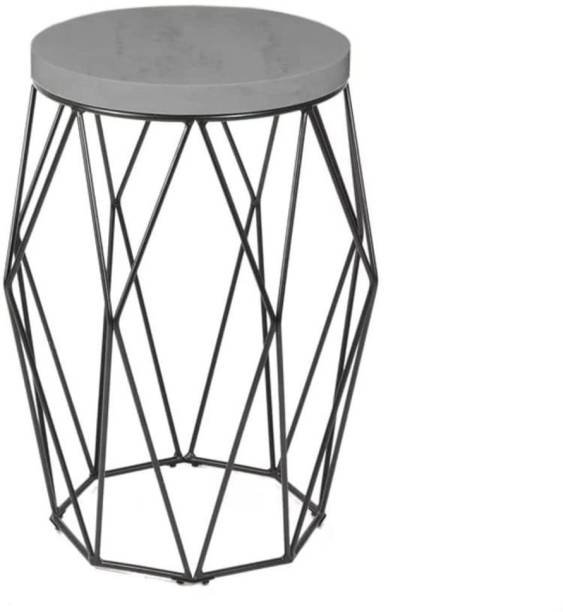 DDecorware Metallic Wire Geometrical Design Coffee Table, End Table, Side Table Engineered Wood Side Table