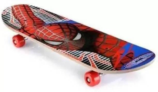 eVocative spider man Wooden Strong Skating Board Skateboard 6 inch x 24 inch Skateboard