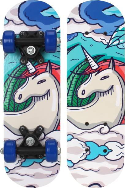 Strauss White Horse Kids 5 inch x 17 inch Skateboard