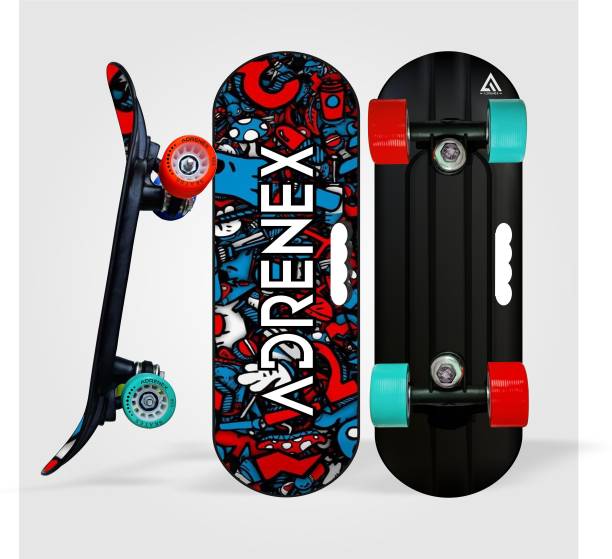 Adrenex by Flipkart Mechanics Fibre Skateboard for Kids Upto 7 years Age 18 inch x 6 inch Skateboard