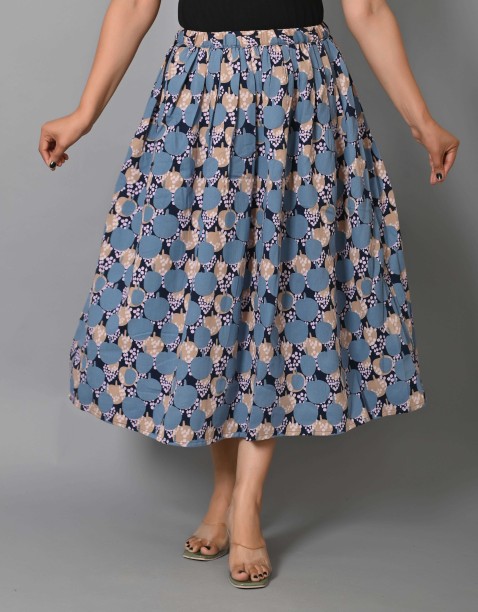 WOMEN FASHION Skirts Casual skirt Ruffle NoName casual skirt Navy Blue L discount 66% 