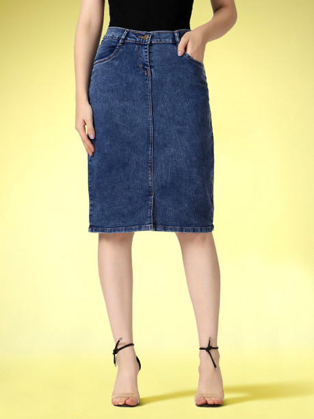 denim skirt flipkart