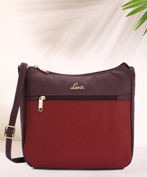 Red, Purple Women Sling Bag Price in India