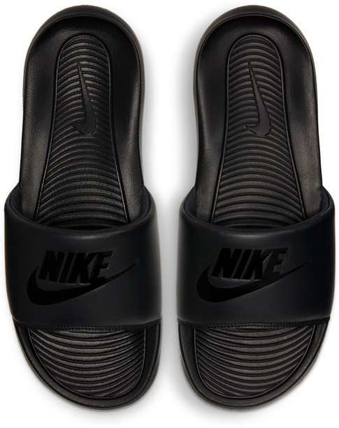 mens nike slides black