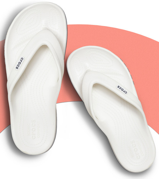 white crocs slippers for men