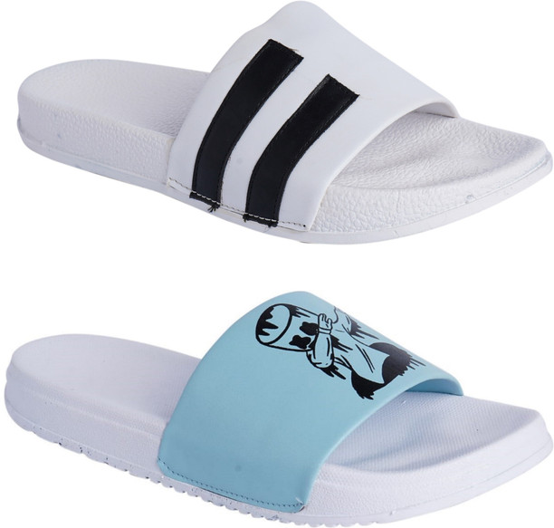 White Slippers Flip Flops - Buy White 