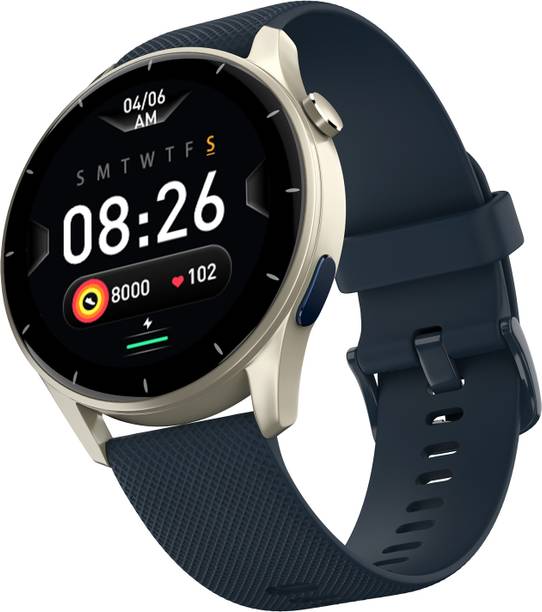 Noise Crew 1.38″ Round Display with Bluetooth Calling, Metallic finish, IP68 Rating Smartwatch