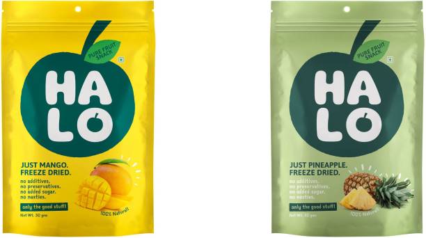 Halo Freeze Dried Mango & Pineapple | Pack of 4