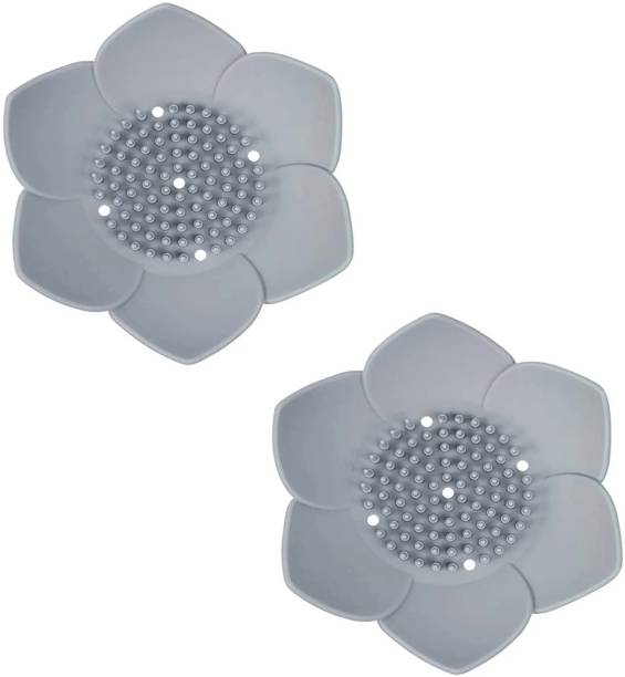 WAIT2SHOP Flower Shape Draining Soap Tray Extend Soap Life and Easy Dry for Bathroom