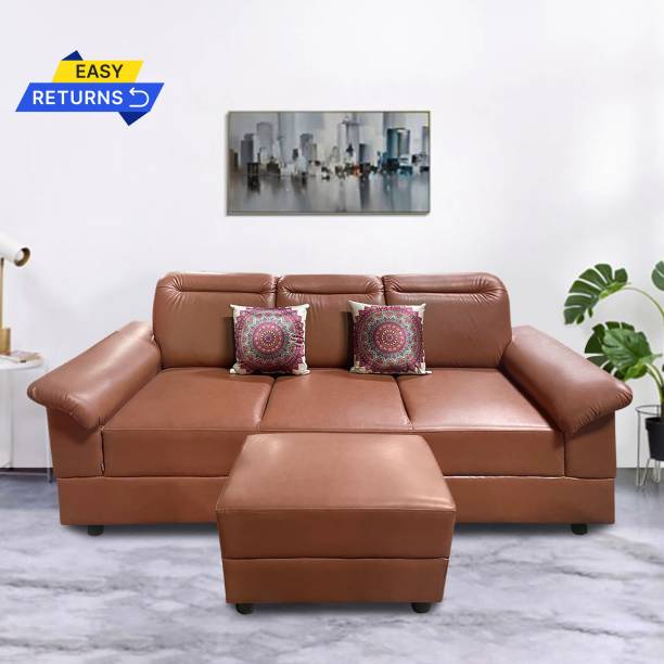 ELTOP Lifestyle Nano Leatherette 4 Seater  Sofa