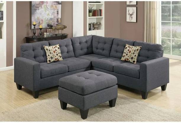Homeify olivia Fabric 5 Seater  Sofa