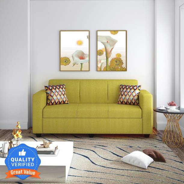 Flipkart Perfect Homes Burano Fabric 3 Seater  Sofa