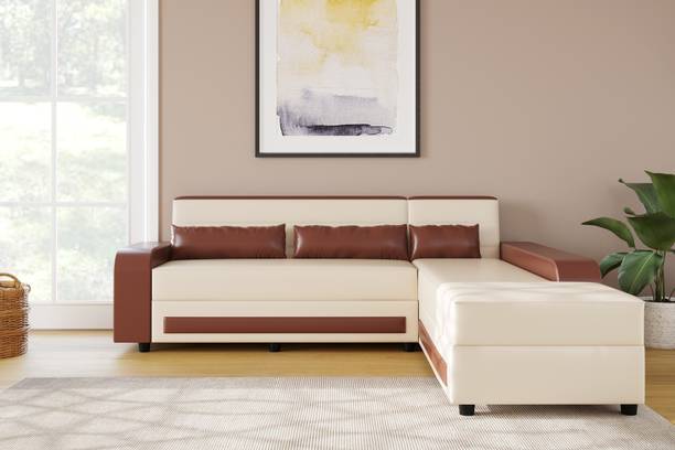 ELTOP Lifestyle Rolex L-Shape Leatherette 6 Seater  Sofa