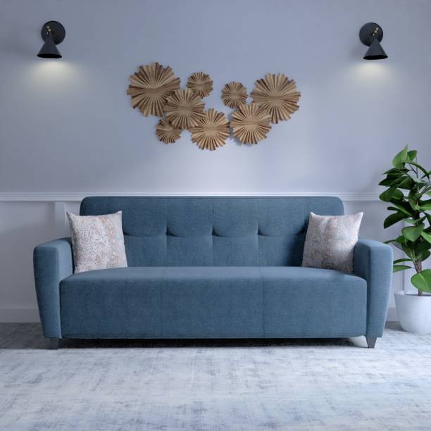NEUDOT ELEGANCE 3S Blue Fabric 3 Seater  Sofa