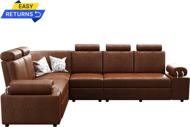 Sekar Lifestyle Leatherette 5 Seater  Sofa