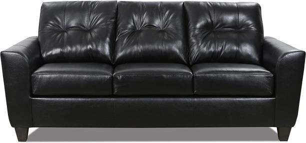Homeify Allister Leather 3 Seater  Sofa