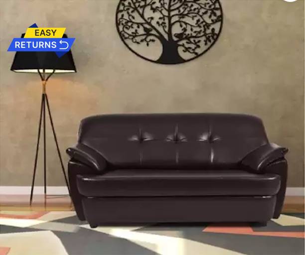 RM HOME Leatherette 2 Seater  Sofa