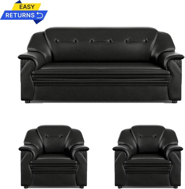 Sekar Lifestyle Polyurethane Series Leatherette 3 + 1 + 1 Sofa Set