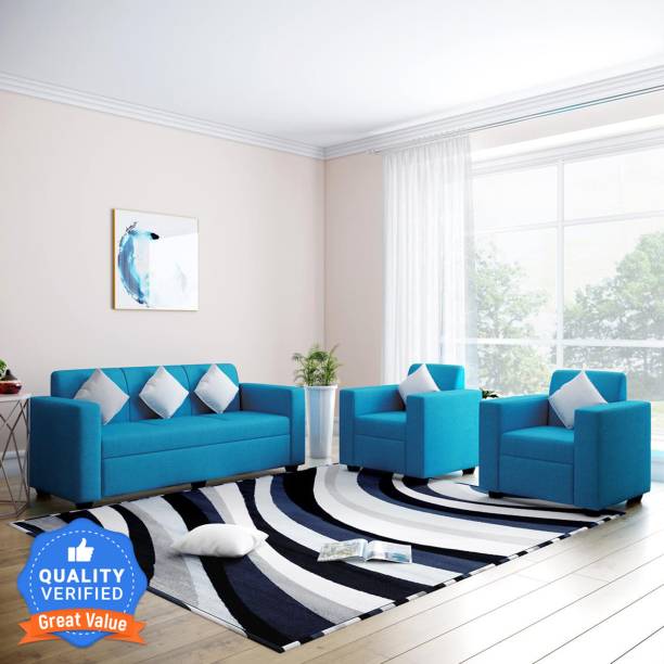 Flipkart Perfect Homes Burano Fabric 3 + 1 + 1 Sofa Set