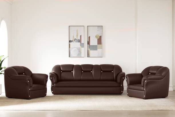 Flipkart Perfect Homes Bella Leatherette 3 + 1 + 1 Sofa Set