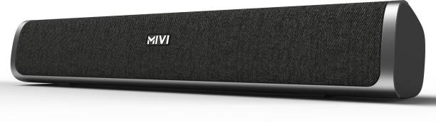 Mivi Fort S24 Soundbar with FM Mode and 2 full range drivers, Made in India 24 W Bluetooth Soundbar