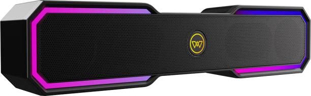 Wings Centrestage 400 Gaming Soundbar with RGB Light Sync,Quad Mode & 2500 mAH Battery 16 W Bluetooth Laptop/Desktop Speaker
